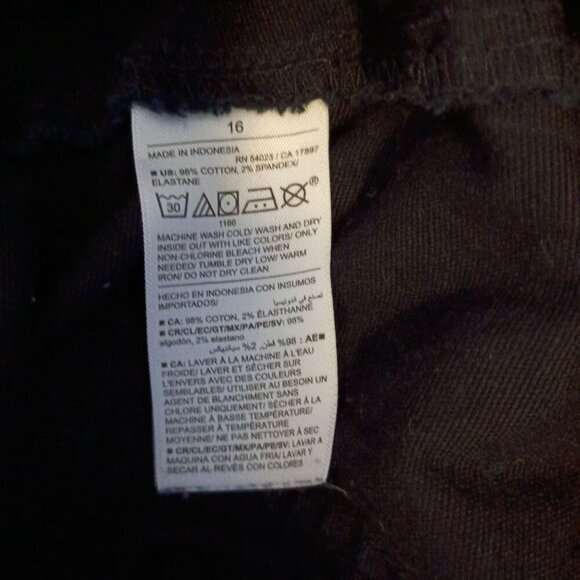 Old Navy Women's Black Ultra High Rise Wide Leg Cropped Pants Size 16 - Picture 3 of 6